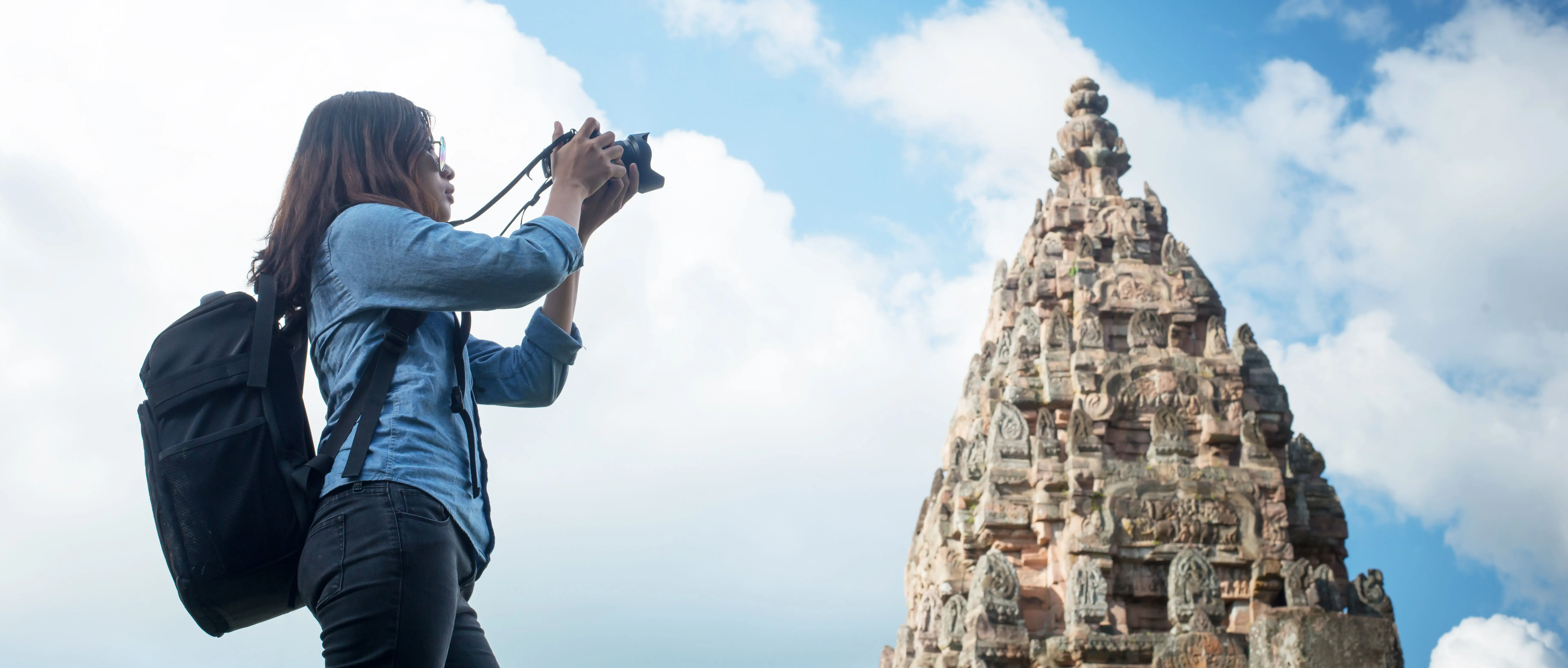 Indigenous community members in traditional attire